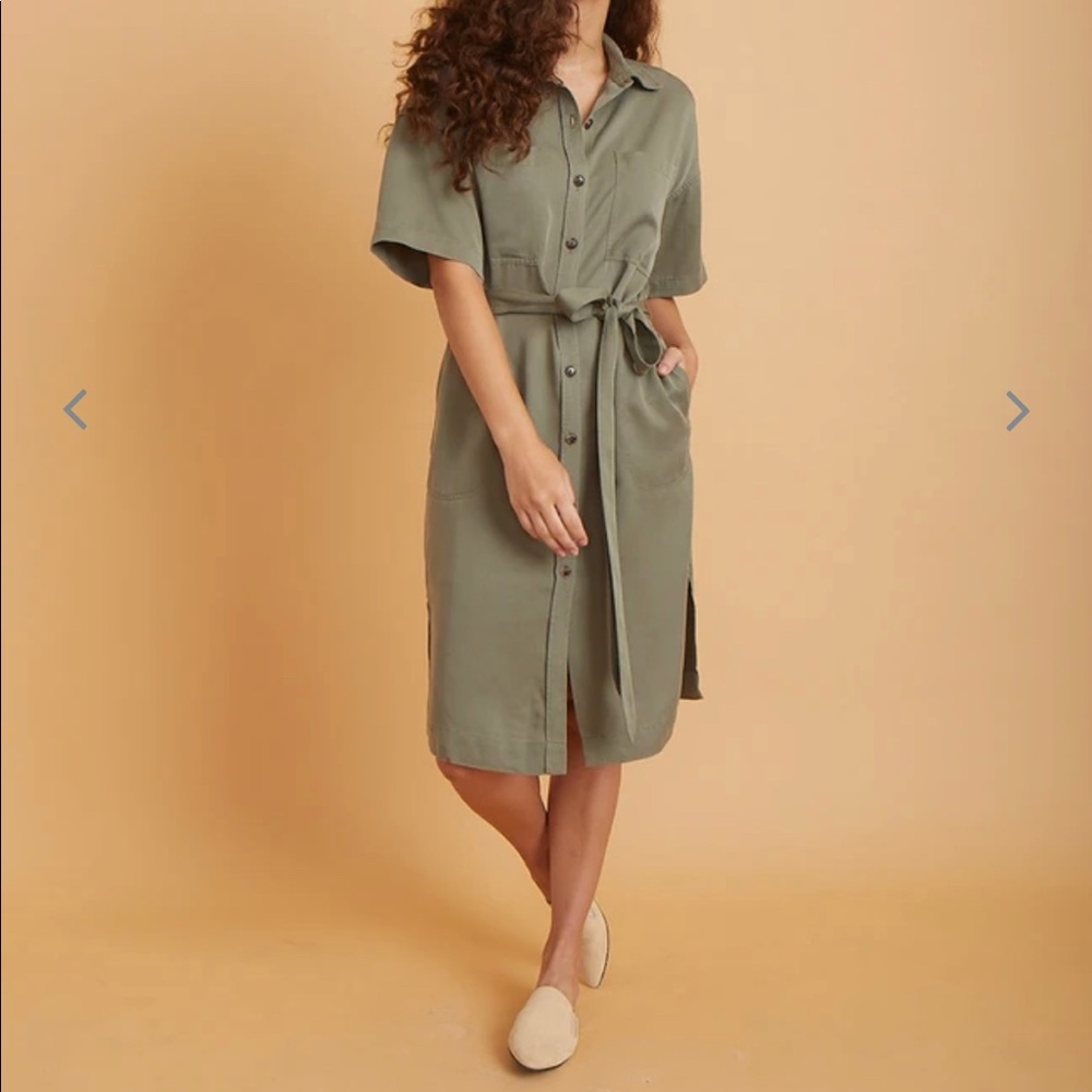 NWOT Marine Layer RENATA Midi Belted Dress